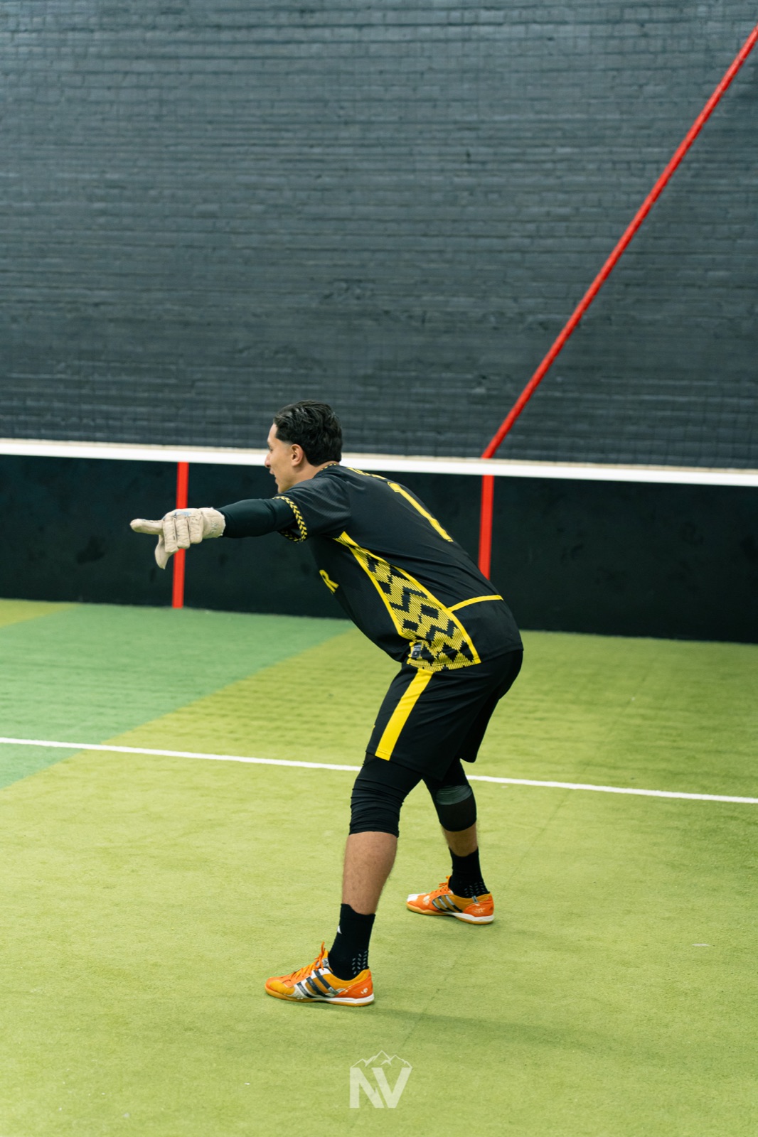 Yasser Azam Hassani en action futsal